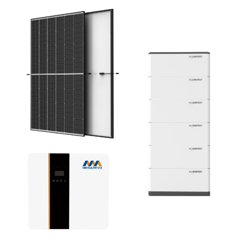 Fotovoltaïsche kit van 6 kW met opslag van 10 kWu