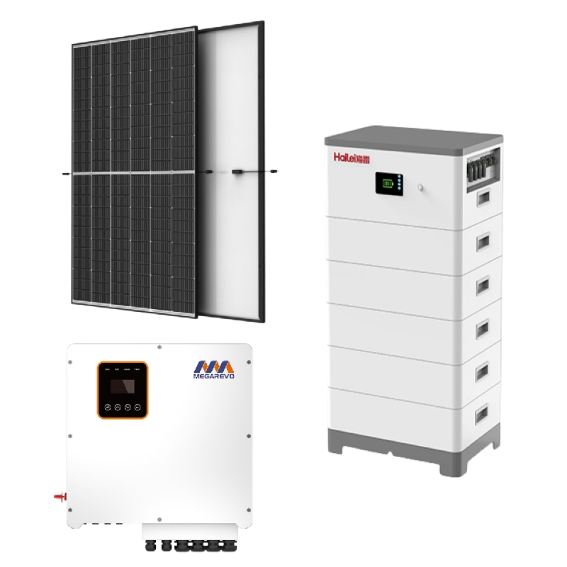 Fotovoltaïsche kit van 10 kW met opslag van 15 kWu