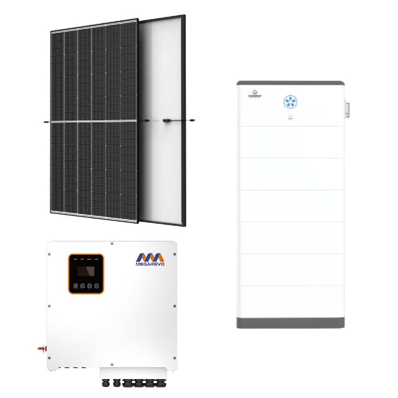 Fotovoltaïsche kit van 12 kW met opslag van 20 kWu